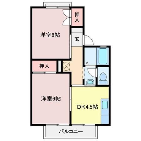 セジュールＨＡＮＡＮＯ Ａ棟の物件間取画像